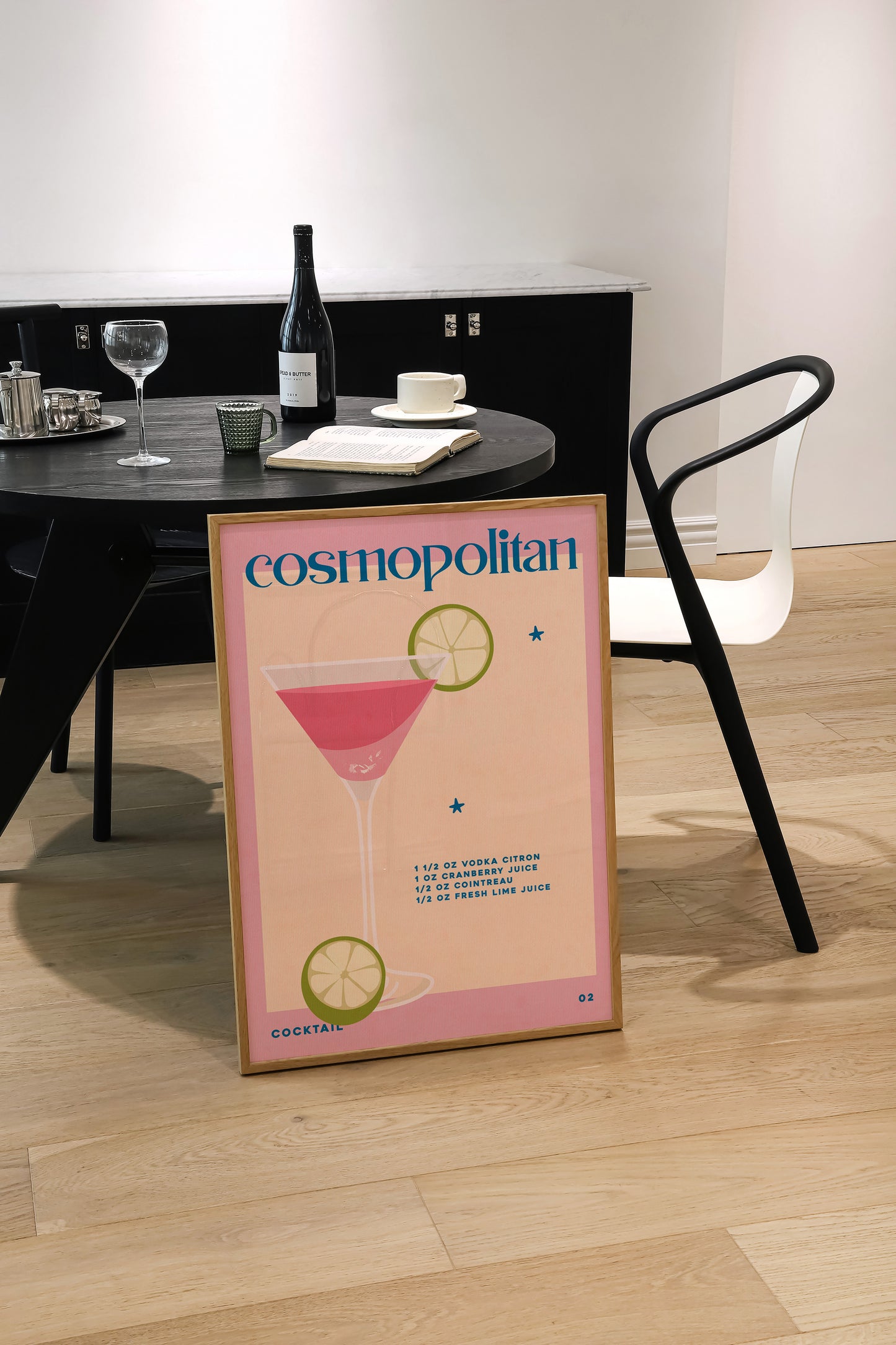 Retro Cosmopolitan | Cocktail Print | UNFRAMED