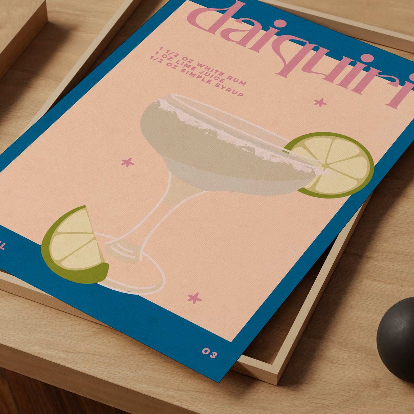 Retro Daiquiri | Cocktail Print | UNFRAMED