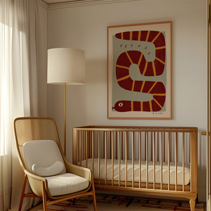 Snake | Nursery Print | UNFRAMED