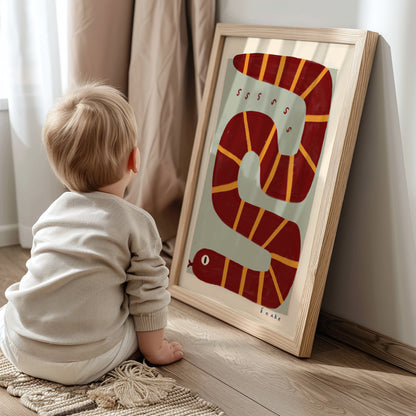 Snake | Nursery Print | UNFRAMED