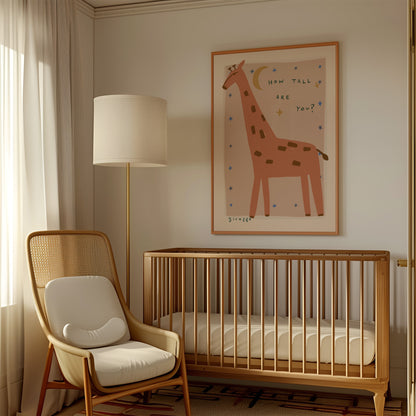 Giraffe | Nursery Print | UNFRAMED