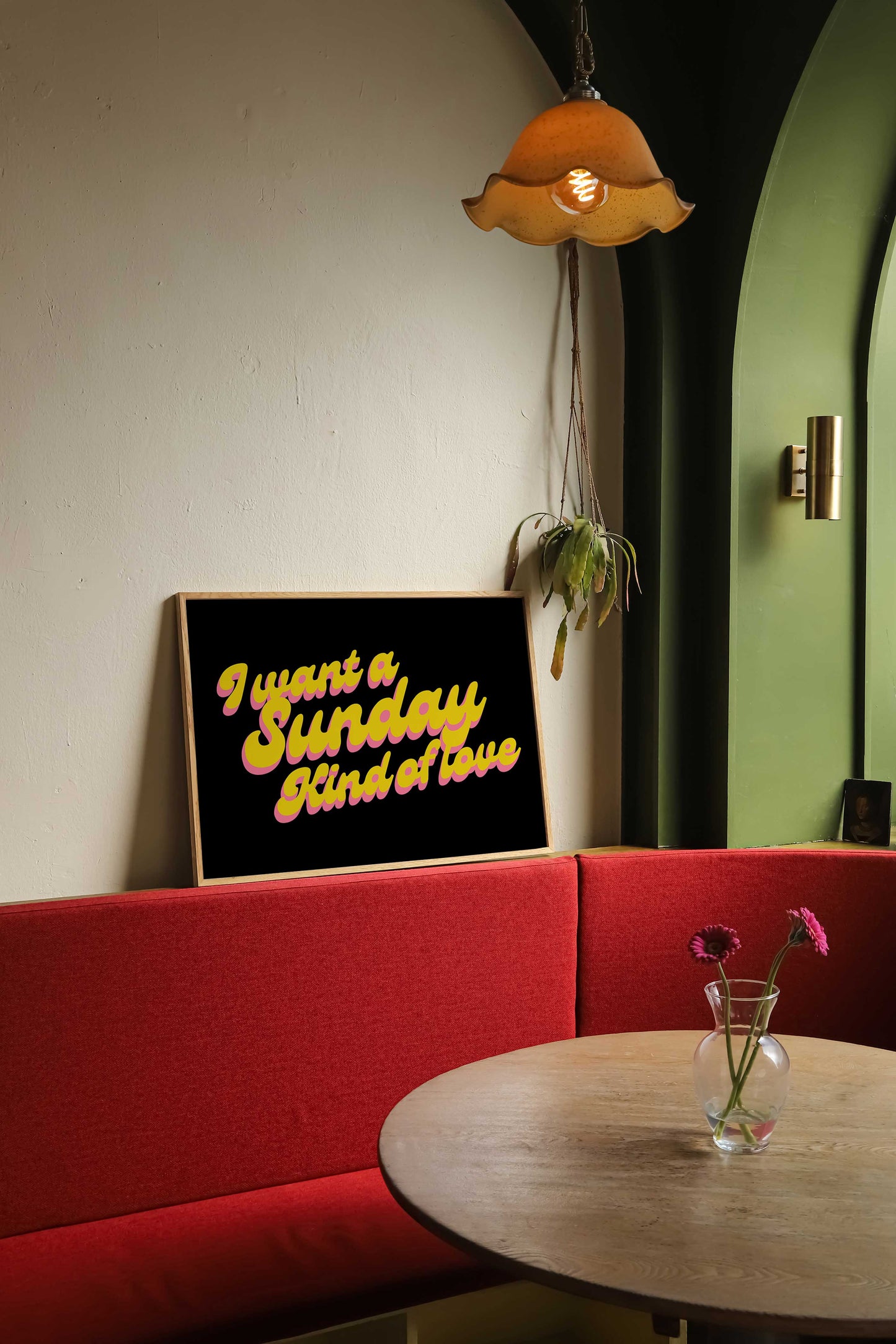 I Want a Sunday Kind of Love | Lyrics Poster | UNFRAMED