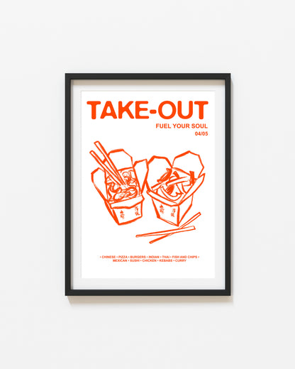 Retro Take-Out | Fuel Your Soul Print | UNFRAMED