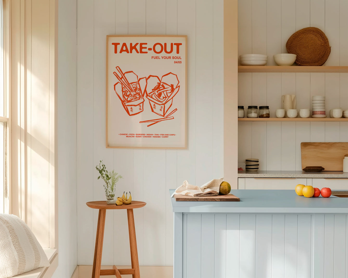 Retro Take-Out | Fuel Your Soul Print | UNFRAMED