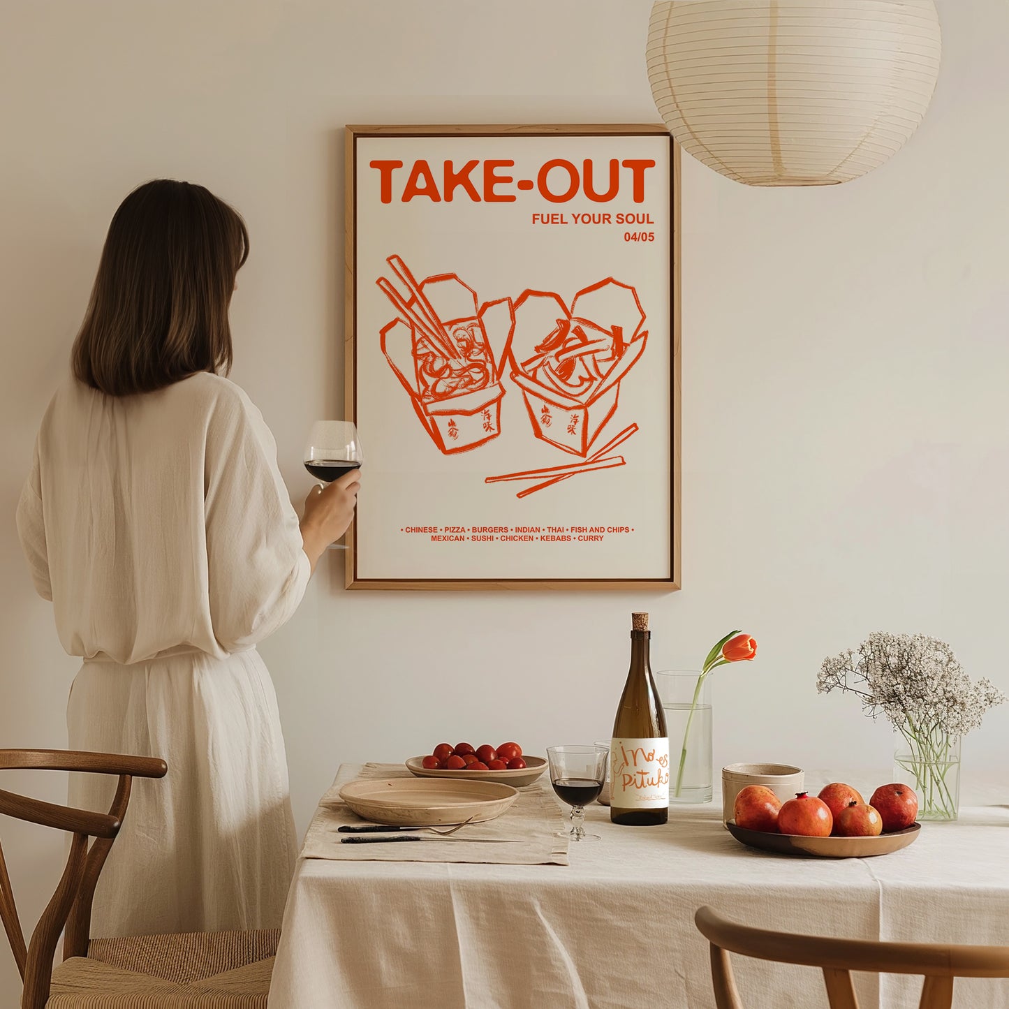 Retro Take-Out | Fuel Your Soul Print | UNFRAMED