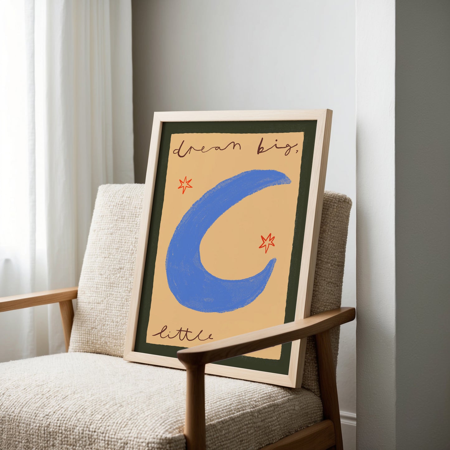 Dream Big Little One | Nursery Print | UNFRAMED