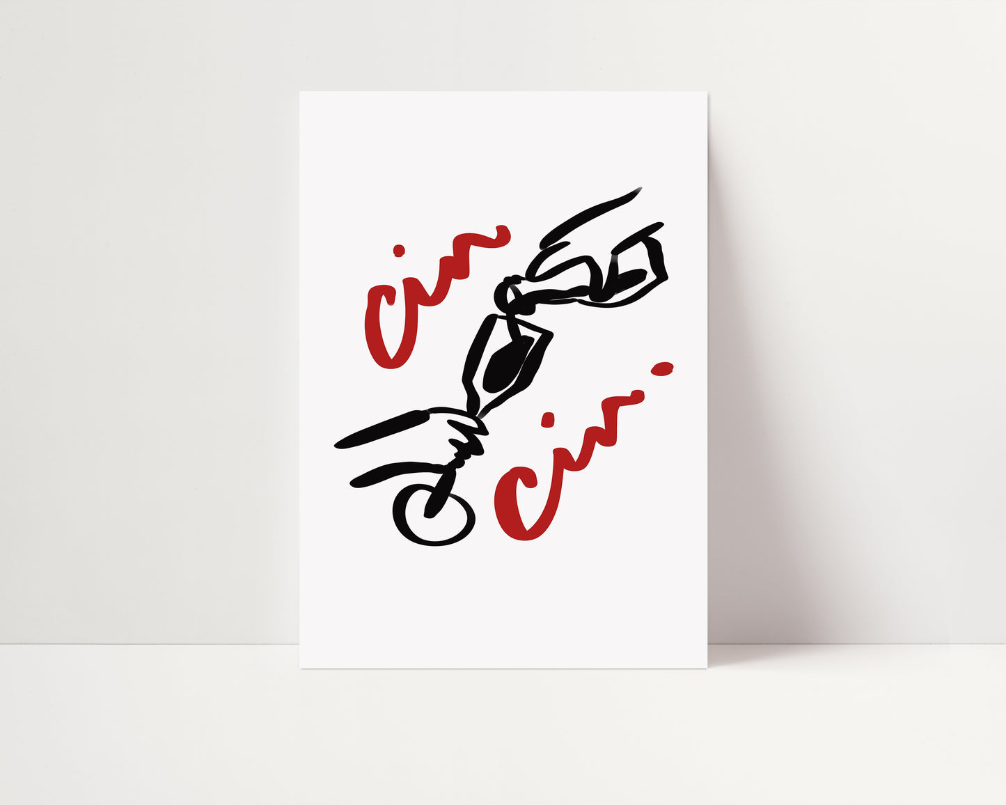 Cin Cin Wine | Wine Print | UNFRAMED