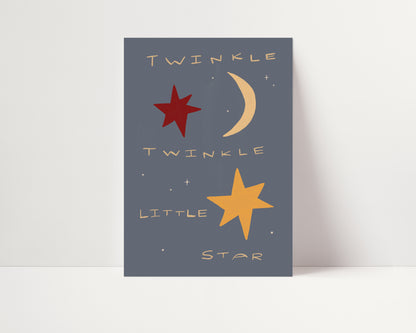 Twinkle Little Star | Nursery Print | UNFRAMED