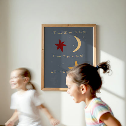 Twinkle Little Star | Nursery Print | UNFRAMED