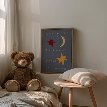 Twinkle Little Star | Nursery Print | UNFRAMED