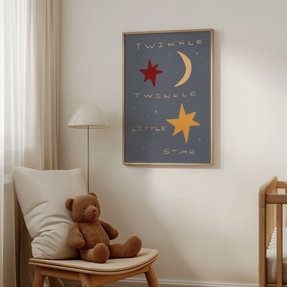 Twinkle Little Star | Nursery Print | UNFRAMED