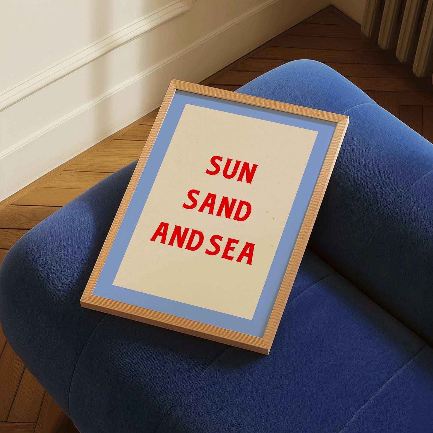 Sun Sand And Sea | Typography Print | UNFRAMED