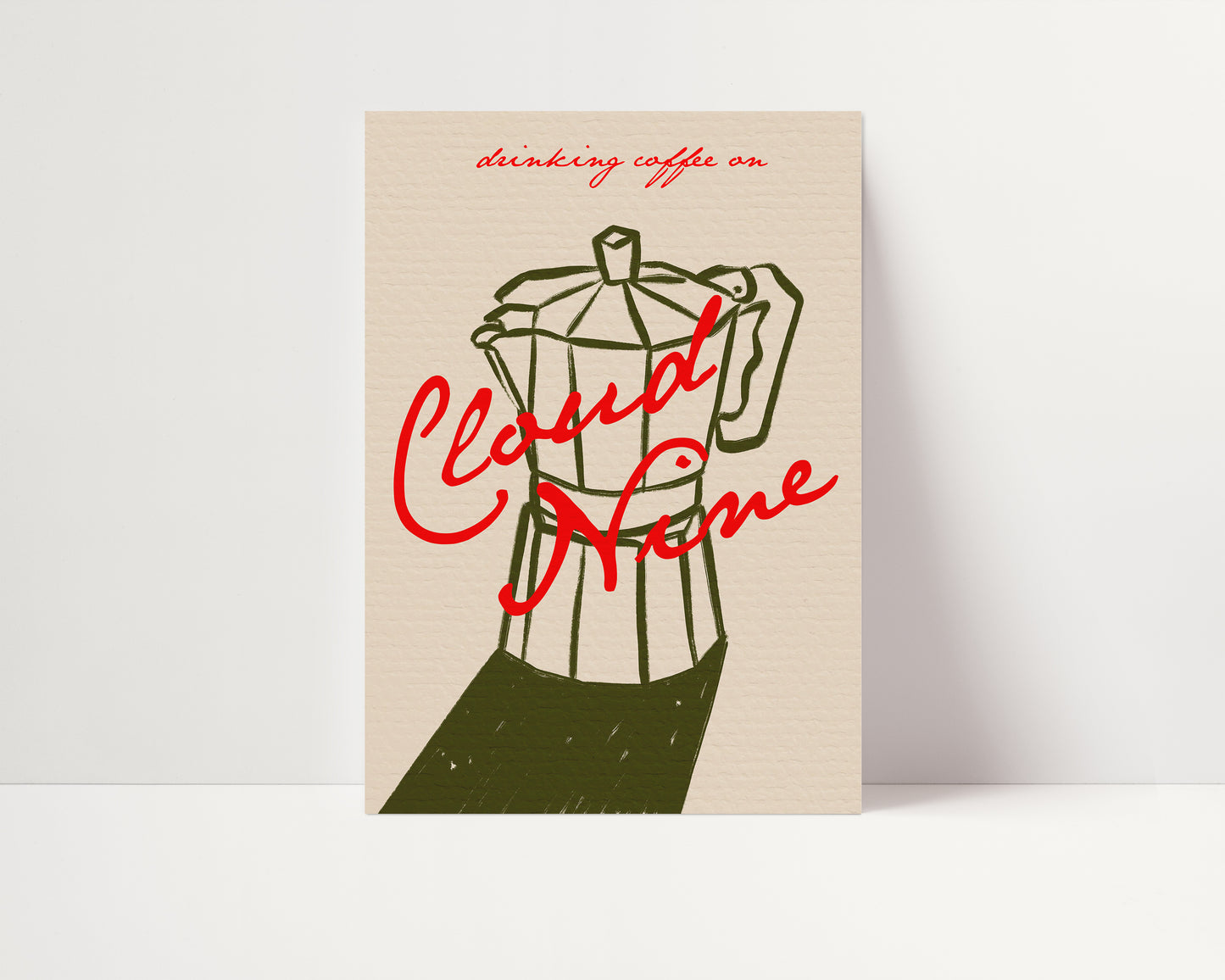 Cloud Nine | Coffee Print | UNFRAMED