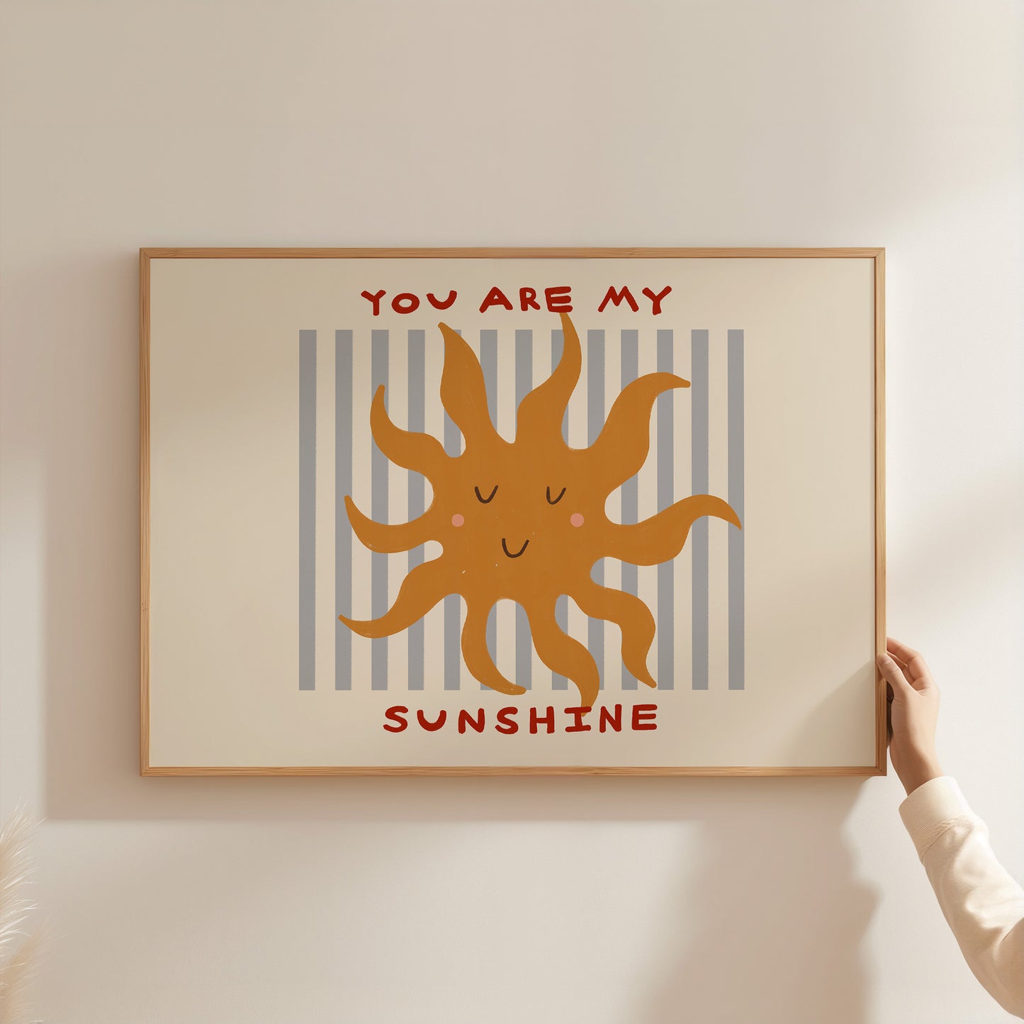 You Are My Sunshine | Horizontal Nursery Print | UNFRAMED