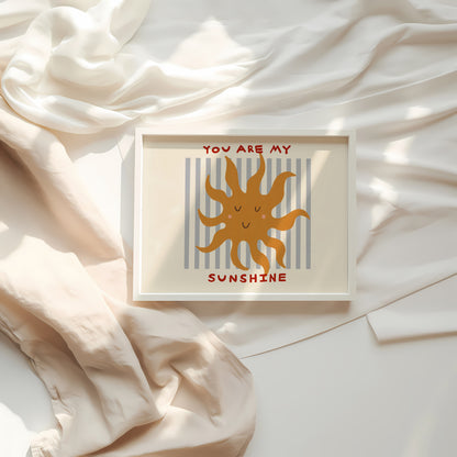 You Are My Sunshine | Horizontal Nursery Print | UNFRAMED