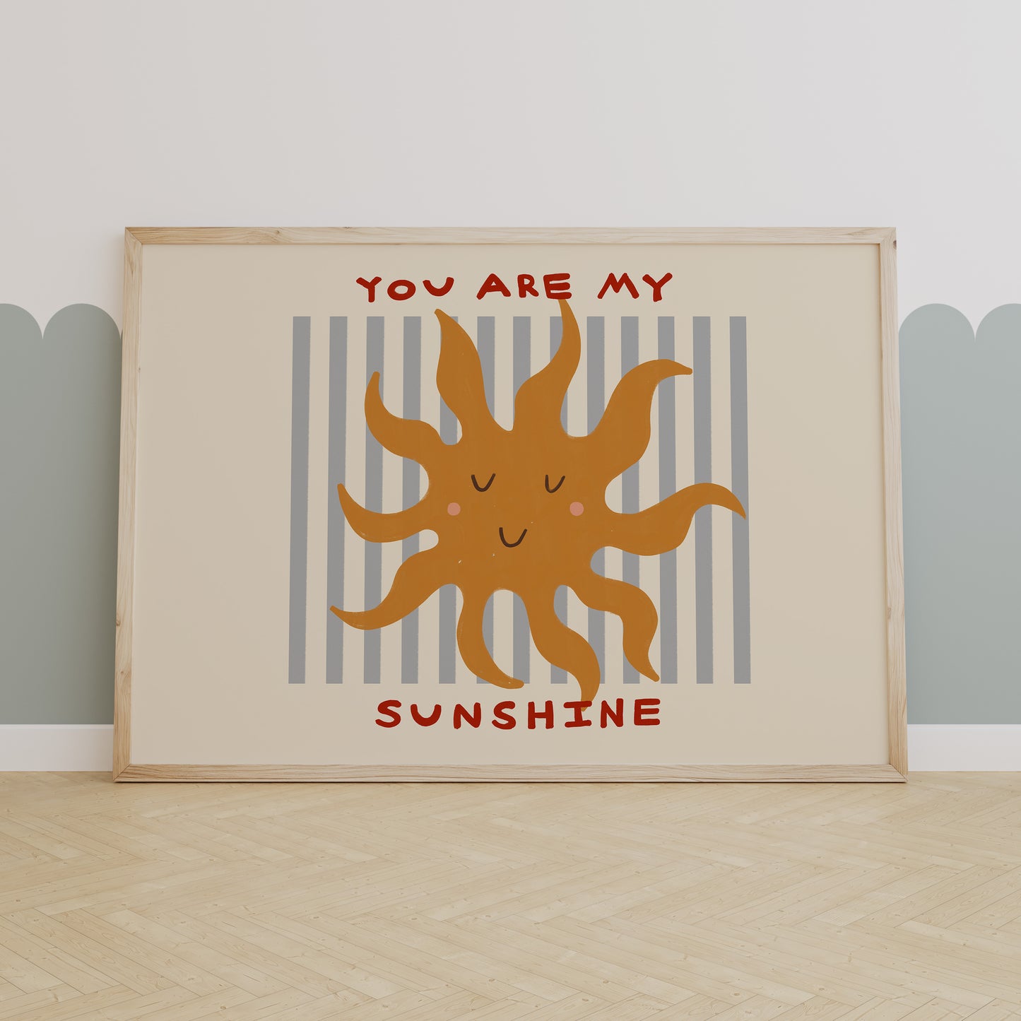 You Are My Sunshine | Horizontal Nursery Print | UNFRAMED