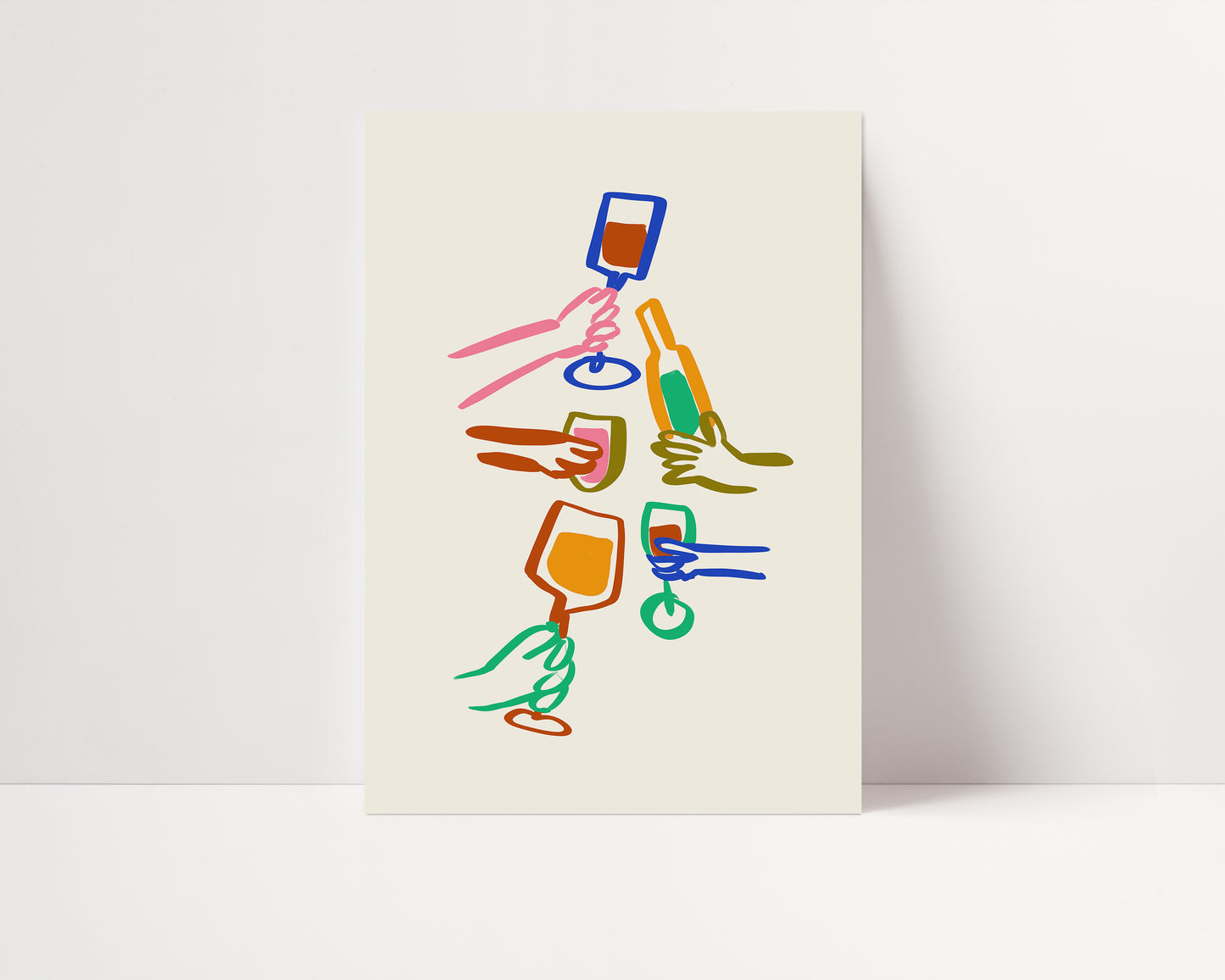 Colourful Cheers | Drinks Poster | UNFRAMED