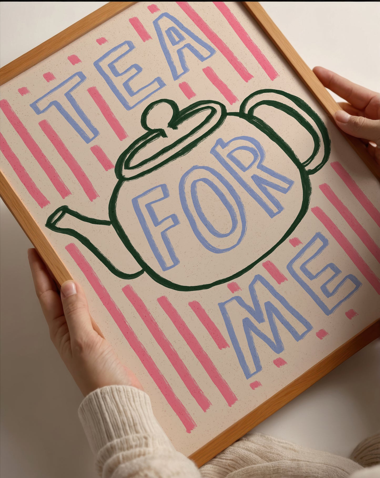 Tea For Me | Tea Pot Print | UNFRAMED