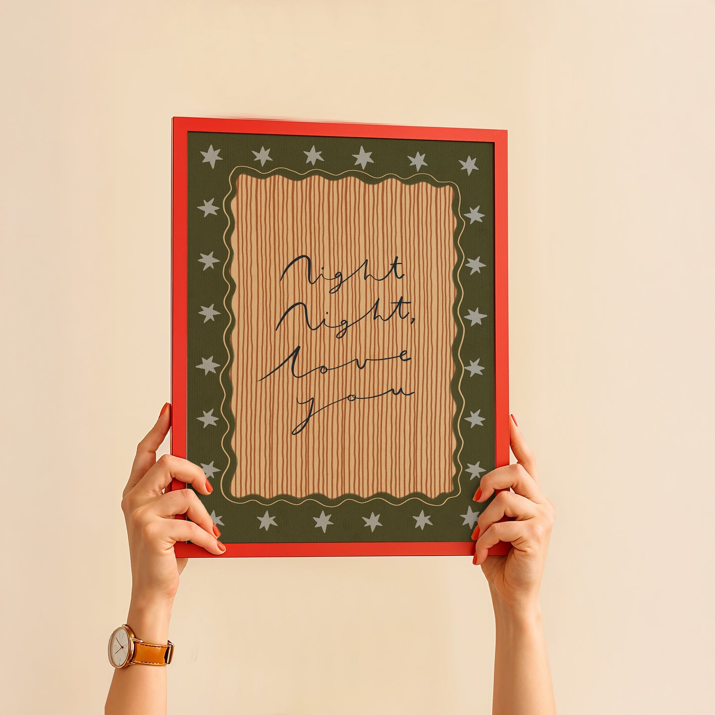 Night Night Love You | Nursery Print | UNFRAMED