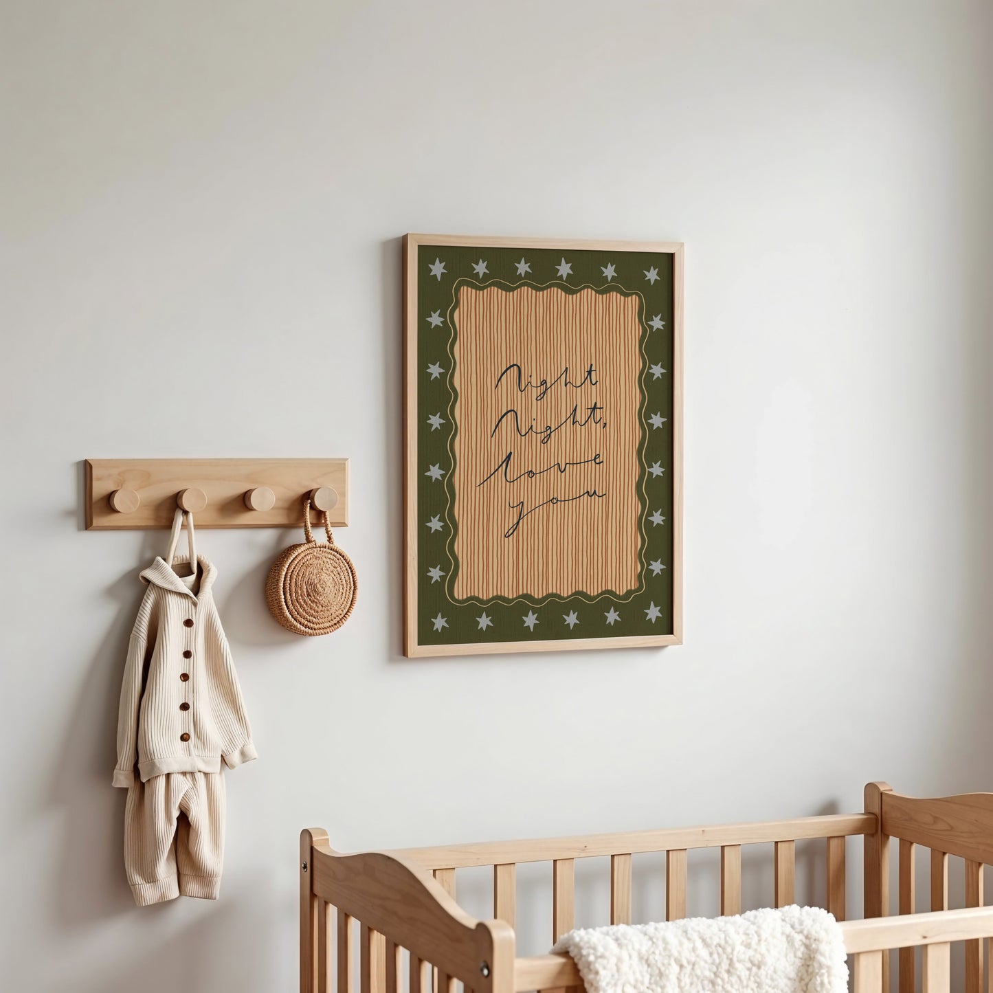 Night Night Love You | Nursery Print | UNFRAMED