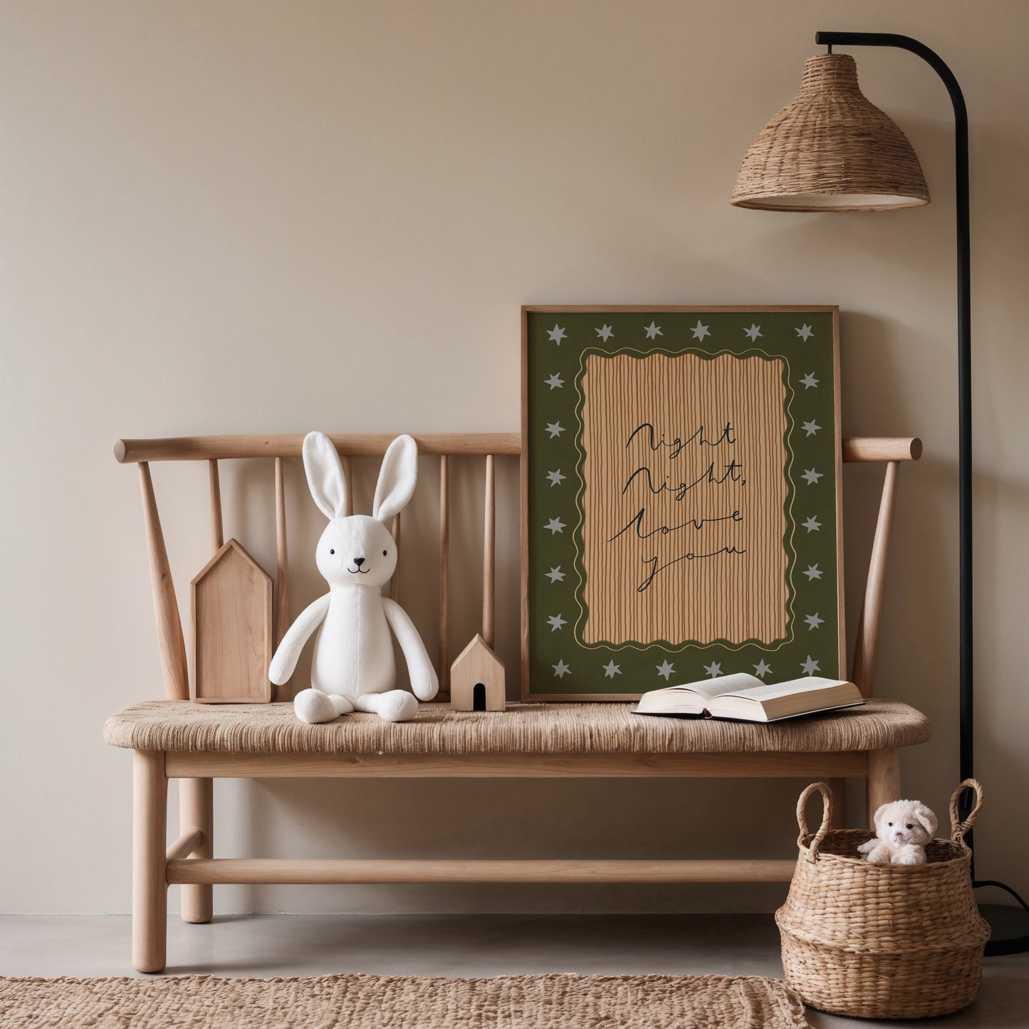 Night Night Love You | Nursery Print | UNFRAMED