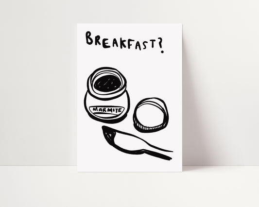 Marmite For Breakfast | Kitchen Poster | UNFRAMED