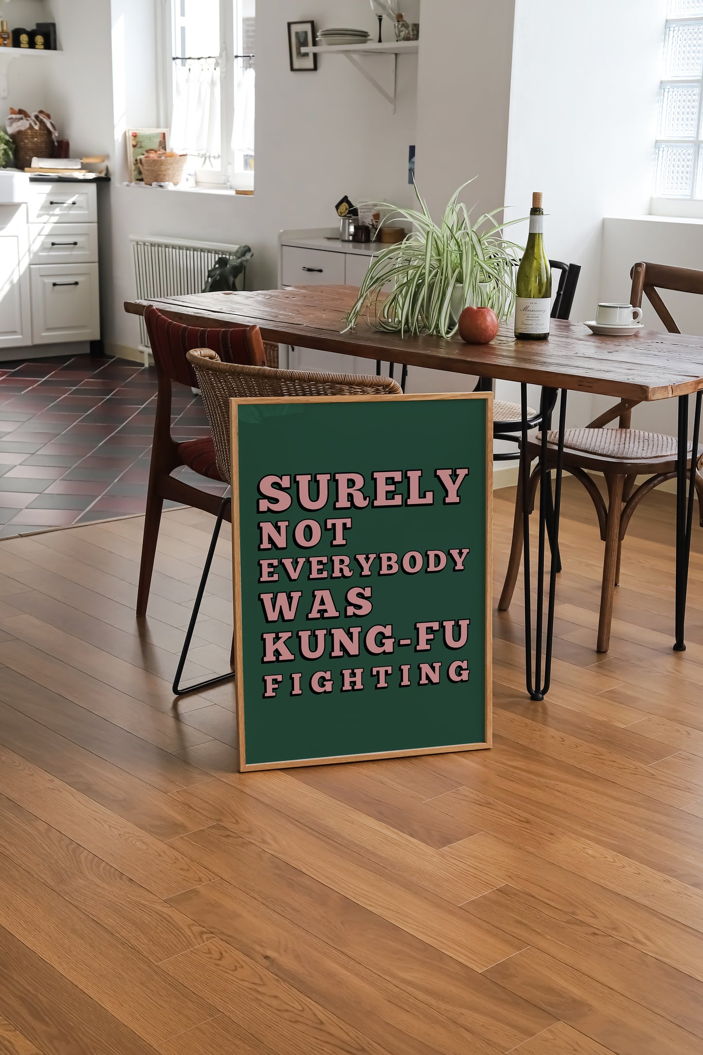 Surely Not Everybody Was Kung Fu Fighting | Quote Print | UNFRAMED