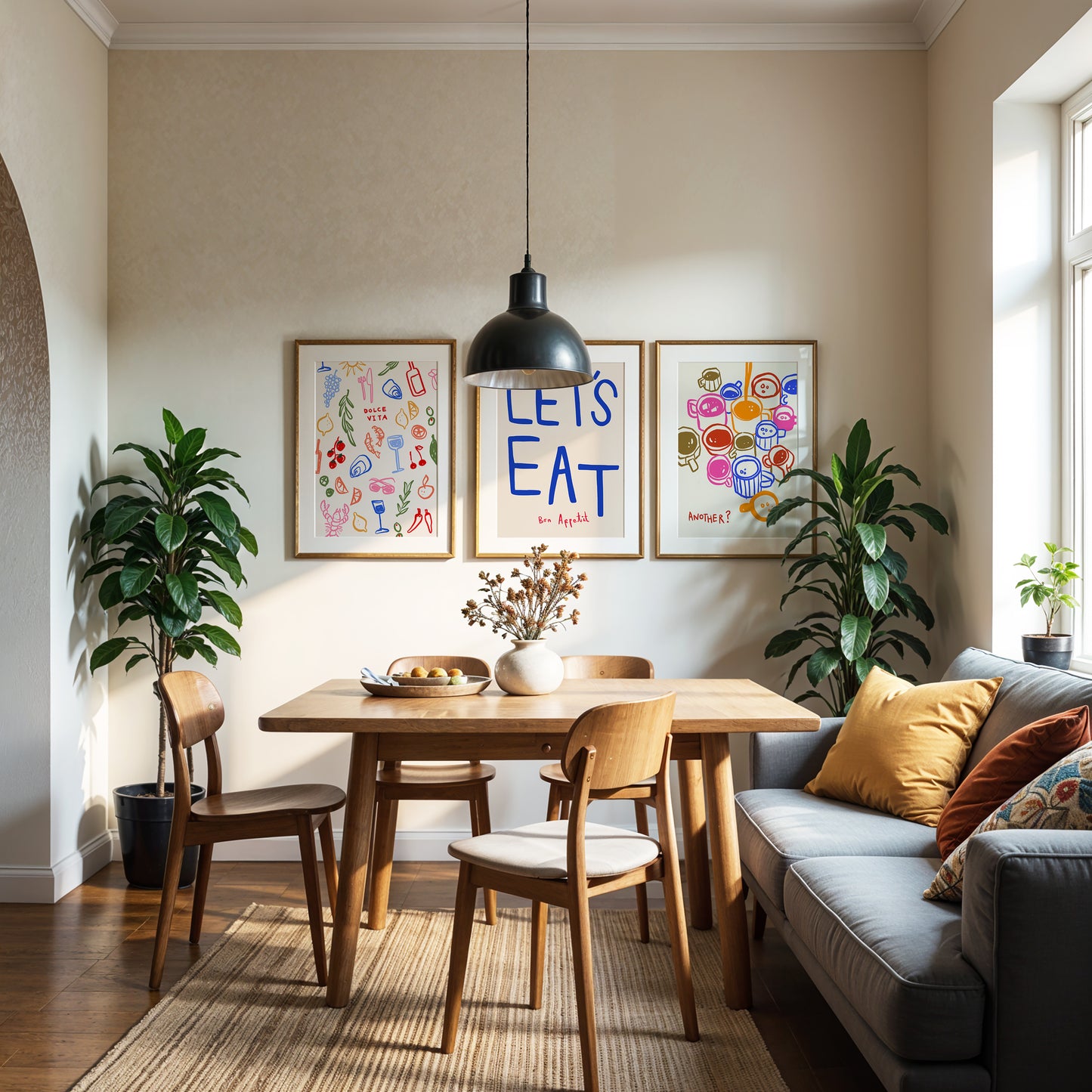 Let's Eat | Set of 3 | UNFRAMED