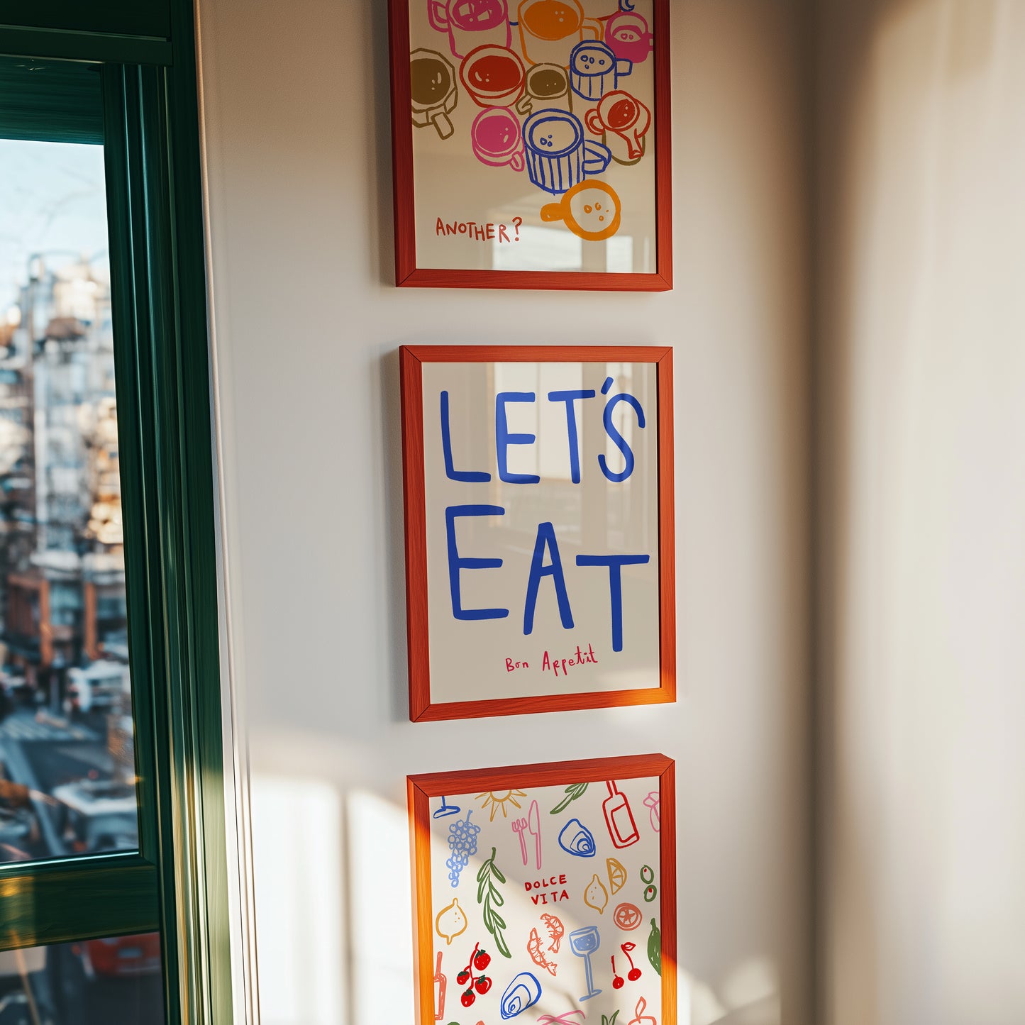 Let's Eat | Set of 3 | UNFRAMED