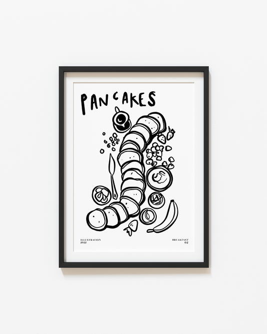 Pancakes | Breakfast Poster | UNFRAMED