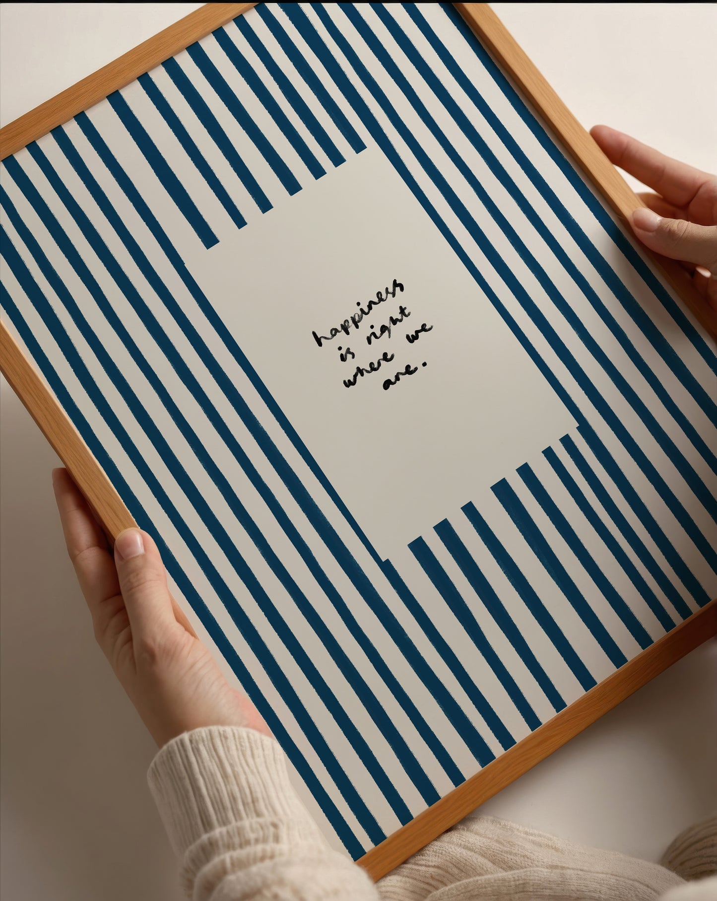 Happiness Is Where We Are | Living Room Print | UNFRAMED