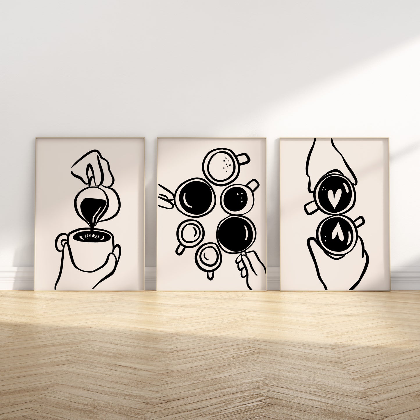 Barista Coffee | Set of 3 | UNFRAMED