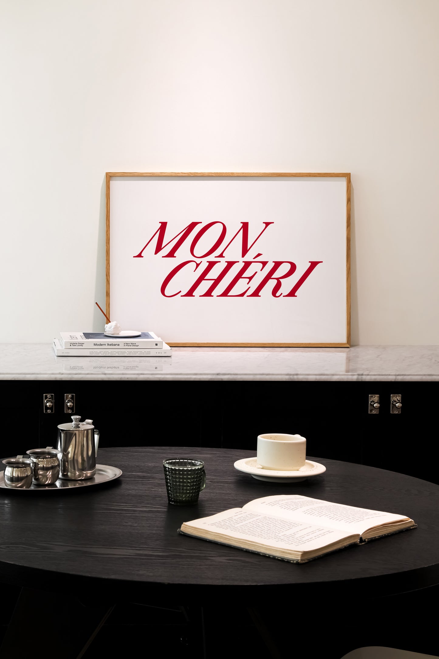 Mon Cheri | French Quote Poster | UNFRAMED