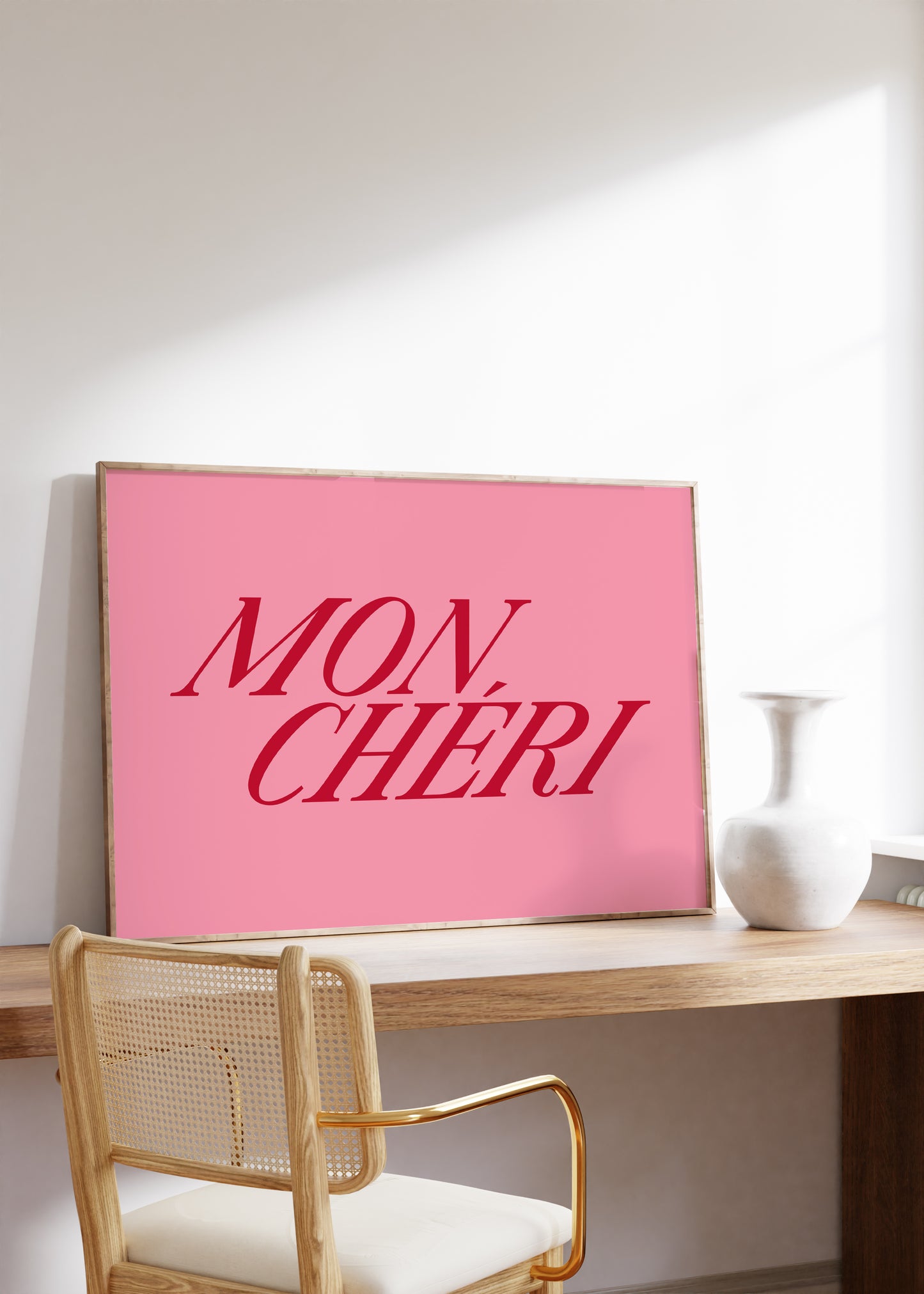 Mon Cheri | French Quote Poster | UNFRAMED