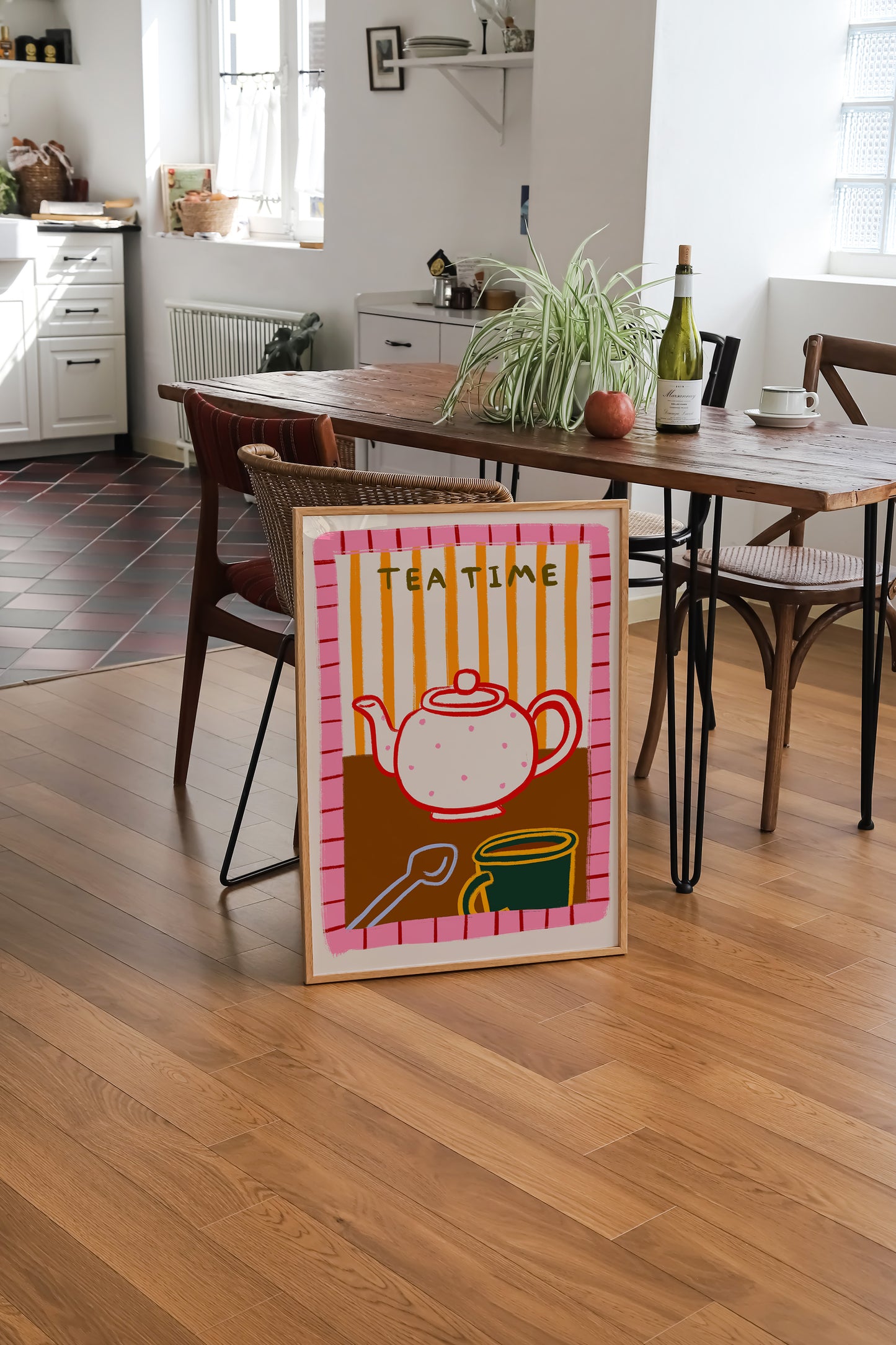 Tea Time | Tea Pot Poster | UNFRAMED