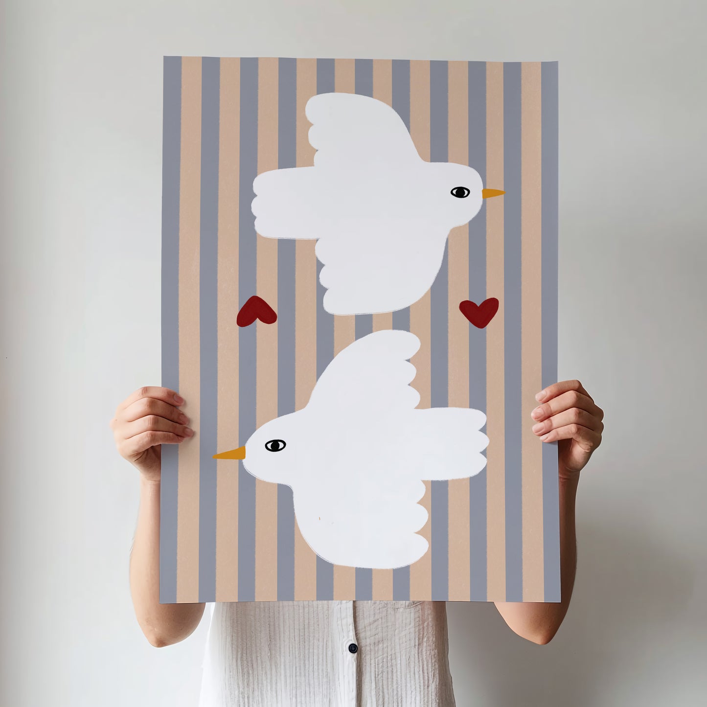 Love Doves | Nursery Print | UNFRAMED
