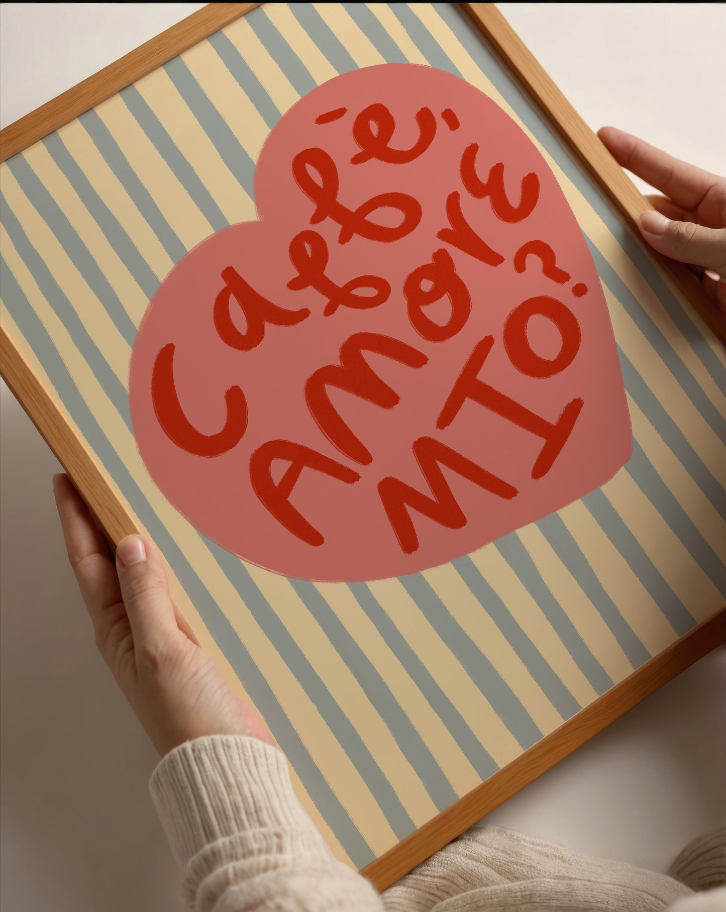 Caffe Amore Mio? | Coffee Print | UNFRAMED
