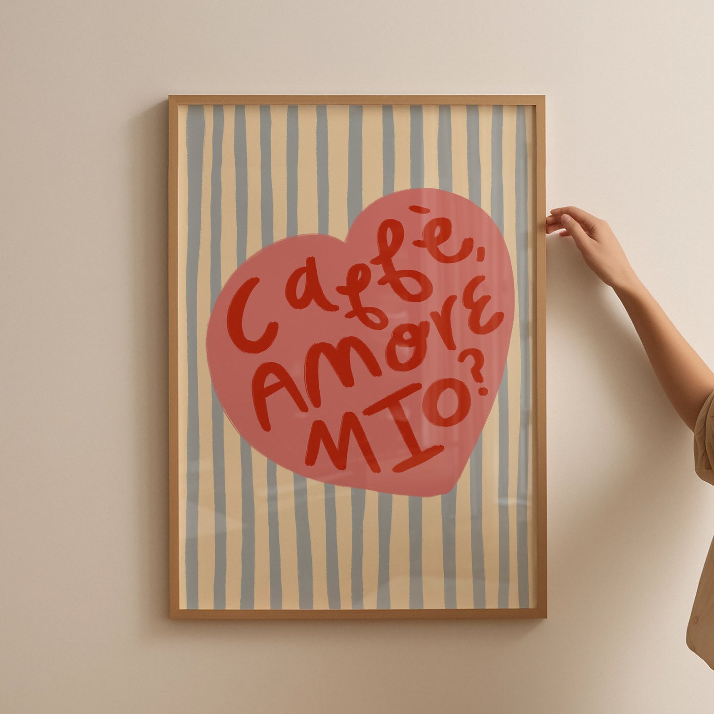 Caffe Amore Mio? | Coffee Print | UNFRAMED