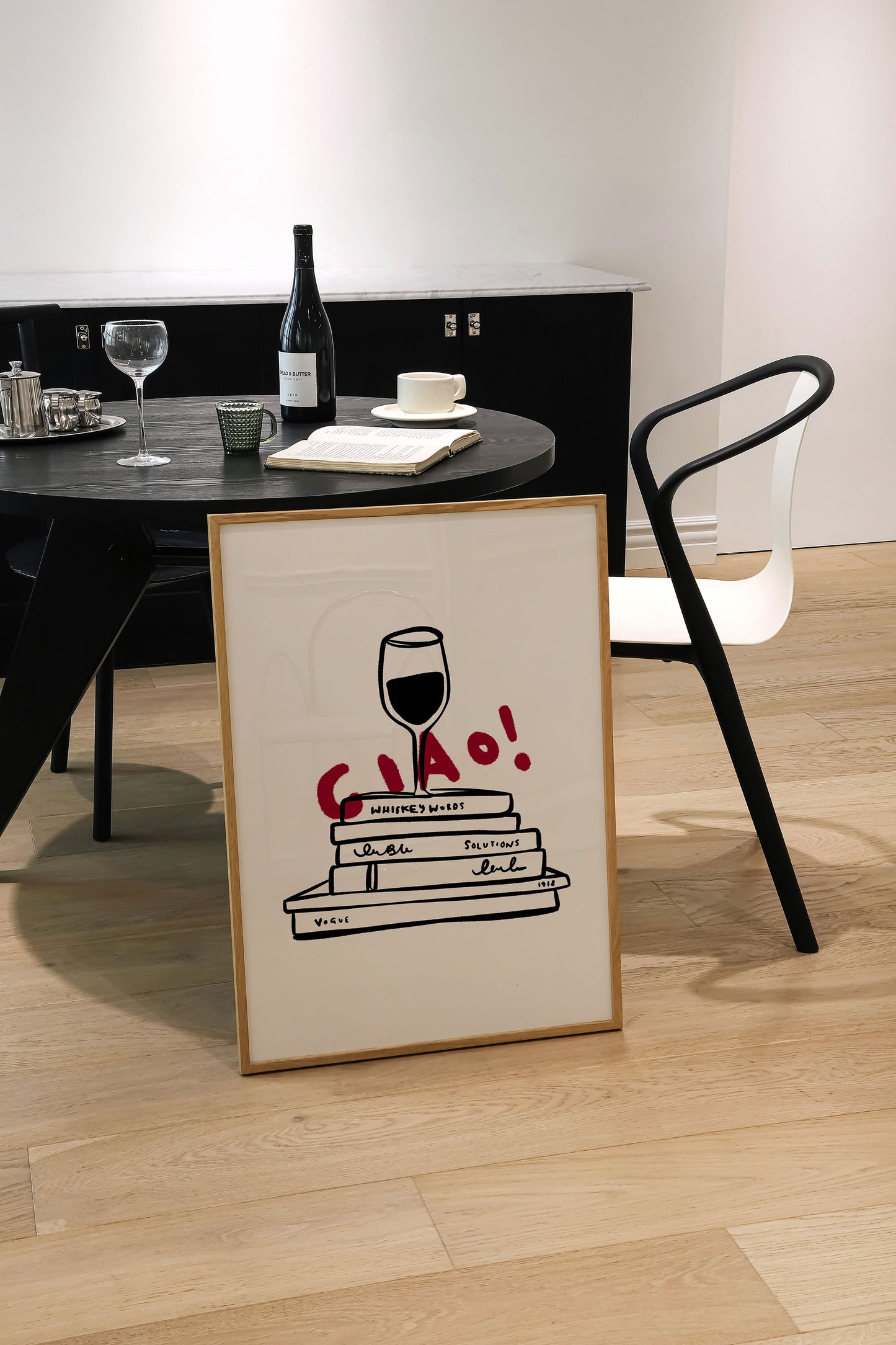 Ciao Wine | Wine Poster | Red | UNFRAMED