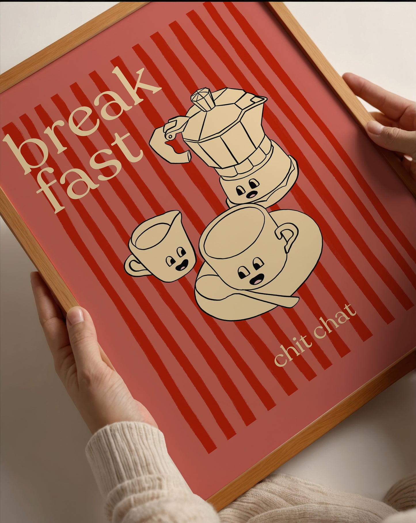 Breakfast Chit Chat | Coffee Print | UNFRAMED