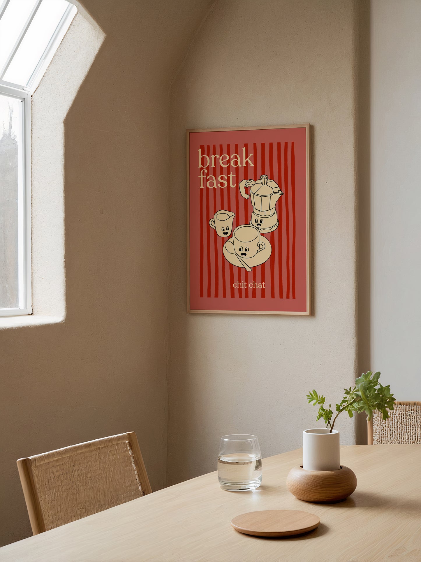 Breakfast Chit Chat | Coffee Print | UNFRAMED