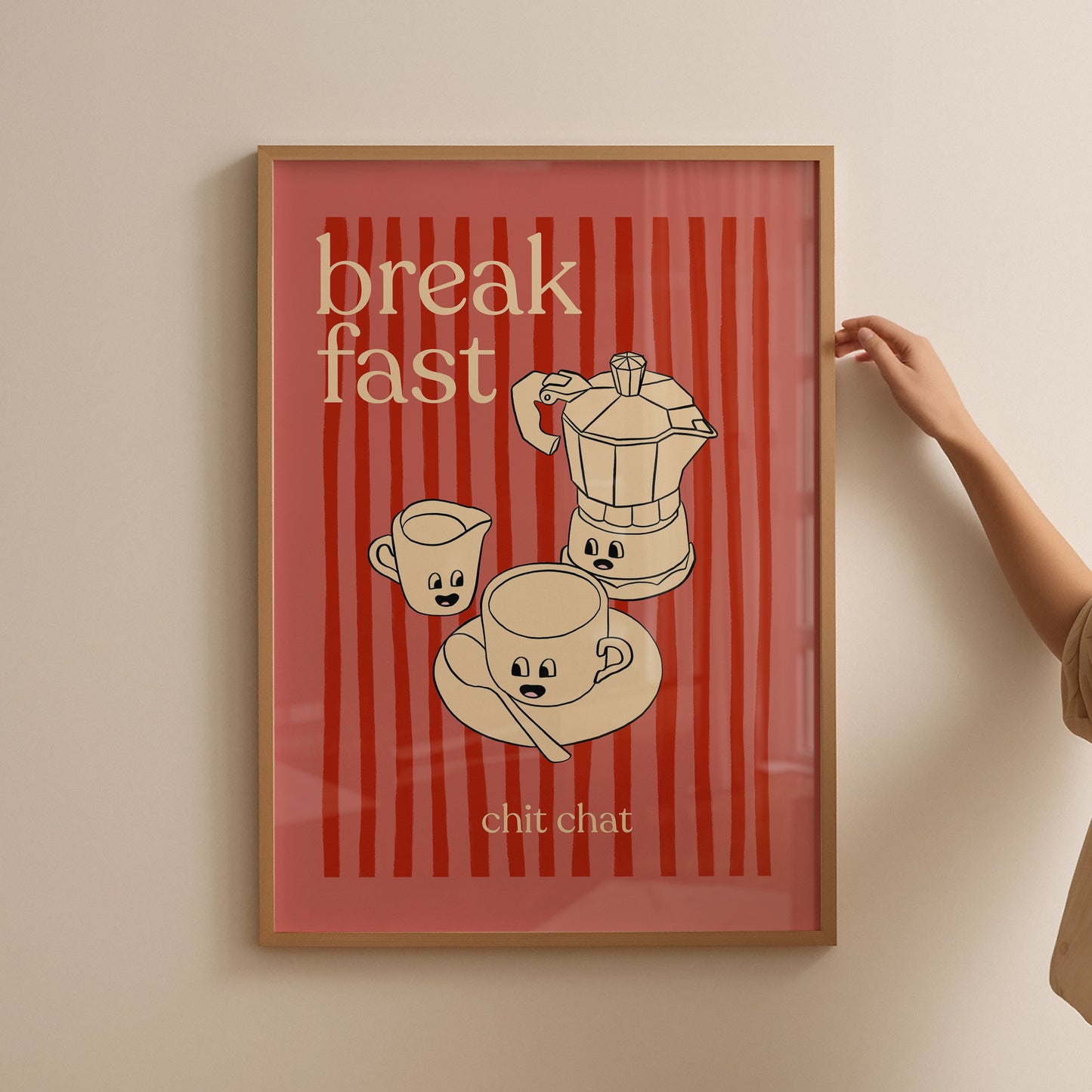 Breakfast Chit Chat | Coffee Print | UNFRAMED