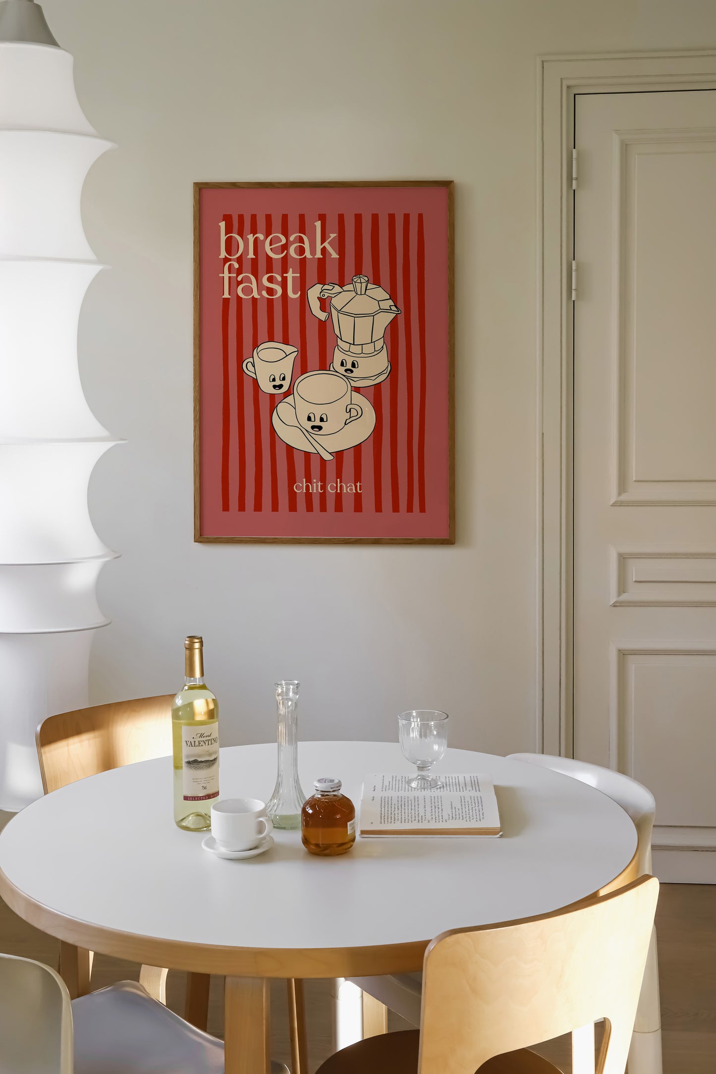 Breakfast Chit Chat | Coffee Print | UNFRAMED