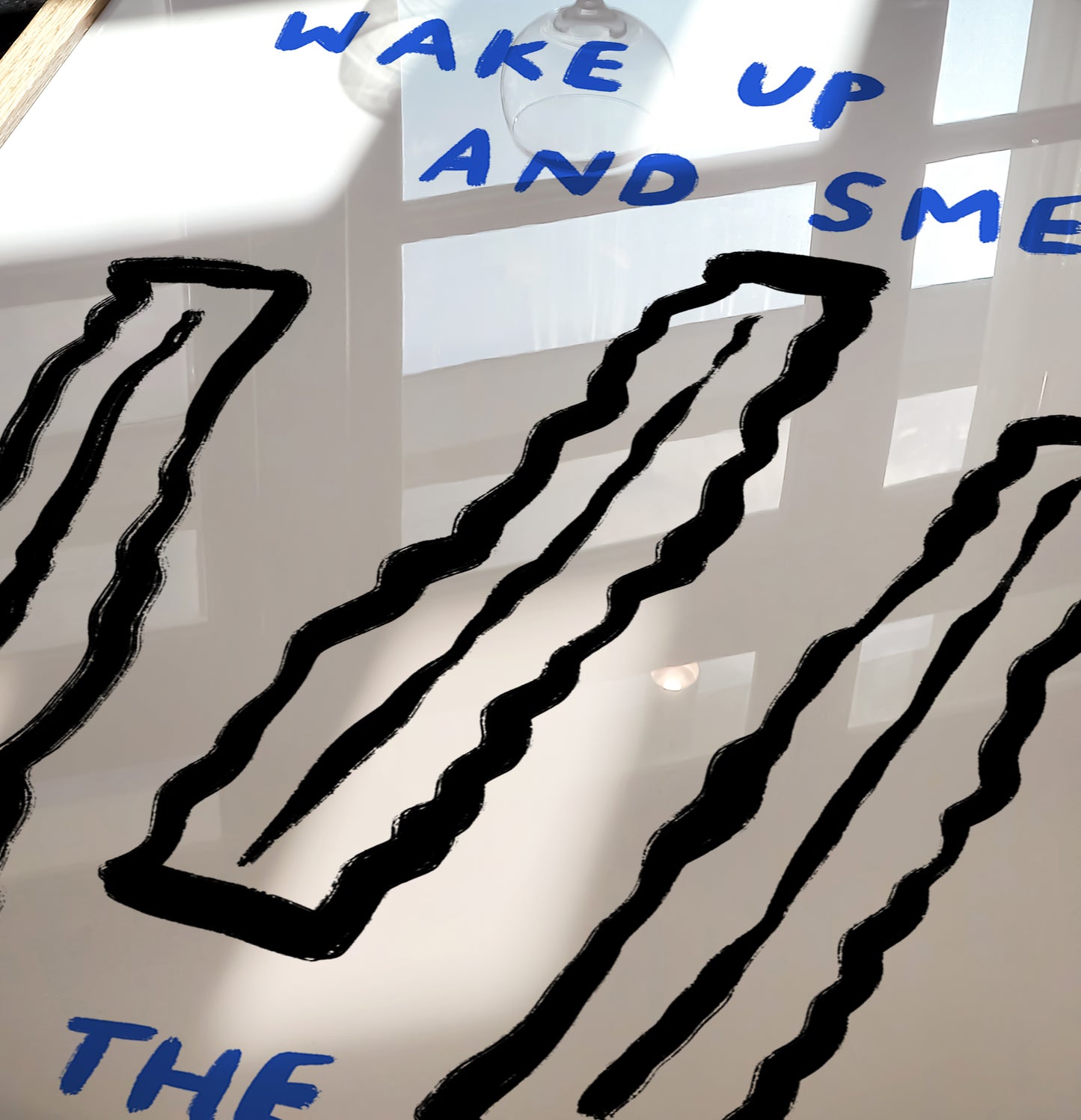 Wake Up And Smell The Bacon | Quirky Print | UNFRAMED