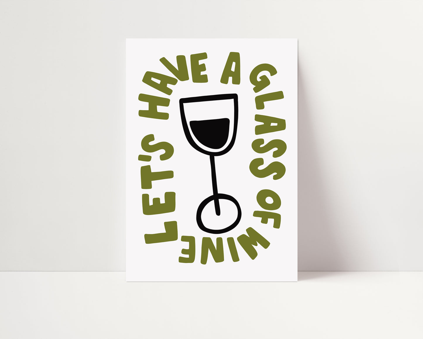 Let's Have a Glass | Wine Poster | UNFRAMED