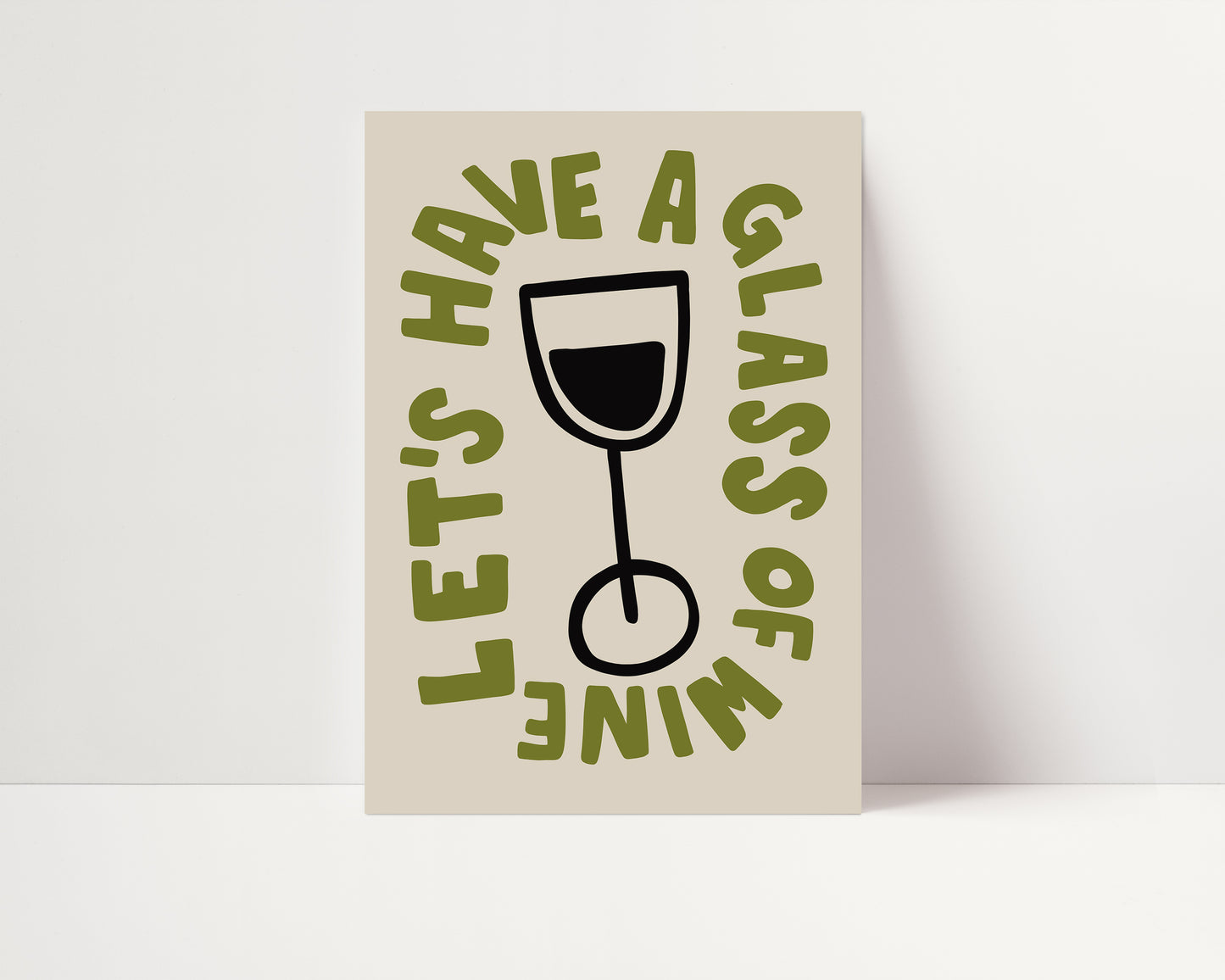 Let's Have a Glass | Wine Poster | UNFRAMED