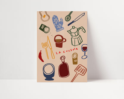 La Cucina | Italian Kitchen Print | UNFRAMED