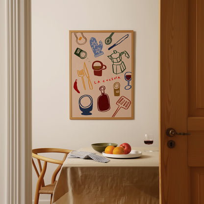 La Cucina | Italian Kitchen Print | UNFRAMED