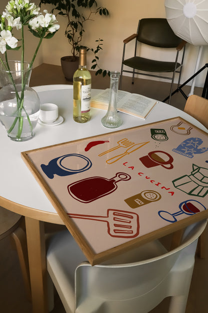 La Cucina | Italian Kitchen Print | UNFRAMED