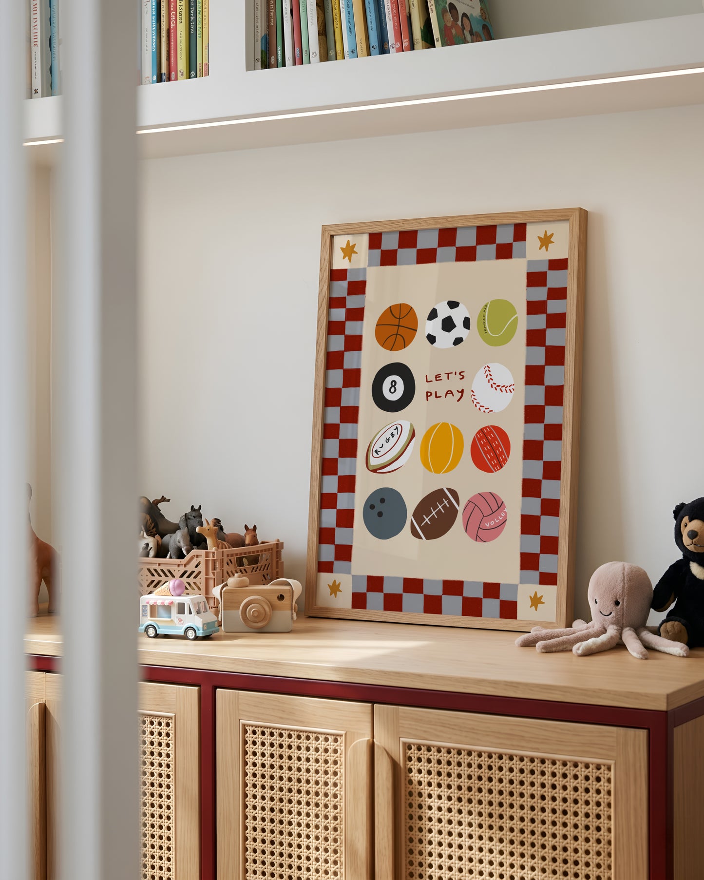 Let's Play | Playroom Print | UNFRAMED